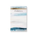 personalized beach notepad with blue ocean wave artwork, sand-toned accents, soft coastal colors, and custom name