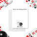 personalized bowling birthday thank you card with bowling pins, bowling ball, custom name, and space for handwritten notes-front