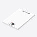 personalized bowling notepad with Strike Notes heading, bowling pins, bowling ball, custom name, and lined writing space-side