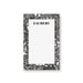 Personalized notepad with black and white bokeh design and custom name