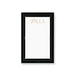 Personalized black and gold notepad with an elegant border and custom name