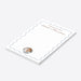 personalized baby photo notepad with blue wavy border, custom name, circular baby portrait, and a space for daily notes, lists, and reminders-side