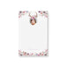 Personalized floral notepad with your child's photo, decorated with an antler and flower crown design, perfect for girls’ everyday use stationery