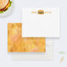 Personalized burger note card with colorful hamburger illustration and custom name-front-back