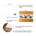 Front and back of personalized camera photo note cards showing A2 dimensions and matte cardstock details.