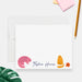 Personalized cat note cards featuring cute feline design, custom stationery gift for cat lovers