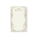 Personalized celestial Art Deco notepad gift for women with custom name, gold geometric star border and spacious blank writing area