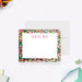 personalized thank you card with colorful abstract border, custom name, and clean white writing space-front