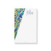 Personalized colorful abstract watercolor notepad with custom name and a spacious blank writing area