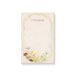 Personalized lined notepad with Cassandra name, delicate arched vine border and colorful red, yellow, blue and lavender wildflowers