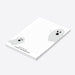 Personalized lined Halloween notepad for kids with two cute gray ghosts, Spooky Little Notes wording and child’s full name-side