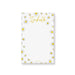 Personalized daisy flower notepad with yellow and white floral border