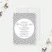 Personalized diamond anniversary invitation with diamond border-front