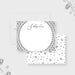 Personalized diamond wedding anniversary note card with elegant diamond border-front-back