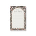 Personalized lined notepad with Notes Worth Keeping heading, custom name and ornate border of blush pearls, clear jewels and scrollwork