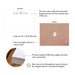 Front and back of personalized dog paw note cards showing A2 dimensions and matte cardstock details.
