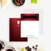 Personalized note card featuring “Sip Happens” in bold red, wine-inspired design, ideal for wine-themed party favors.-front-back