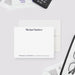 Personalized note card with a personalized name and professional contact details, shown with a white envelope.
