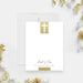 personalized First Holy Communion thank you card with cross design, custom name, Faith & Love wording, and white background-front