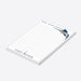 personalized fishing notepad with a blue swordfish illustration, Reel Good Notes design, lined pages, a fishing hook accent, and a custom name-side