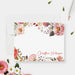 Floral stationery set with a card and envelope on a white background
