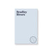 personalized Forty Something notepad with light blue background and modern minimalist design