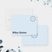 personalized Forty Something thank you card with light blue minimalist design-front-back