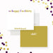 Personalized 30th birthday thank you card with "So Happy I'm Thirty" wording in purple and mustard yellow, custom name, and space for handwritten message-front-back