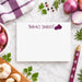 Personalized funny shallot thank you card with vegetable illustration and custom name