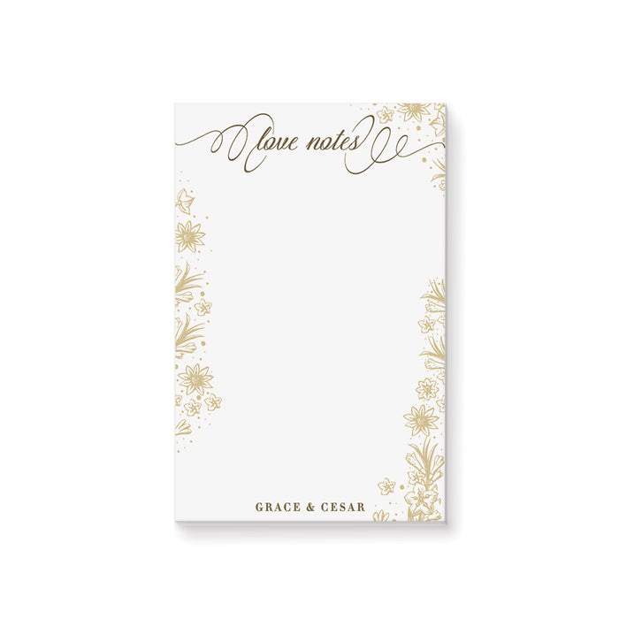 Personalized Gold Floral Wreath Wedding Invitation