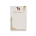 Personalized gold grapevine vineyard wedding notepad with ornate corner border, A Note from the Vineyard, custom couple’s photo, and names