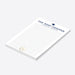 Personalized graduation notepad Class of 2026 with lined pages and modern design for a party favor or gift-side