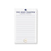 Personalized graduation notepad Class of 2026 with lined pages and modern design for a party favor or gift