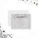 Gray personalized note card with textured background and large Cheers script behind the custom name.
