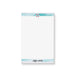personalized kids notepad with watercolor aqua stripes, lifebuoy accent, custom name, and blank writing space