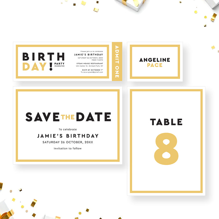 Mens Birthday Party Invitations For Any Age