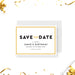 Personalized birthday save the date card for adult milestone celebrations—21st, 30th, 40th, 50th, or 60th birthdays-front