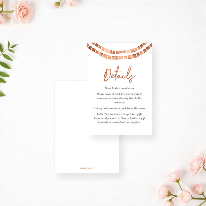 Personalized Modern Geometric Wedding Invitation with Circle Border