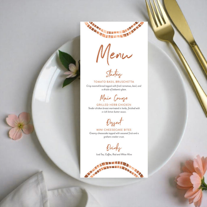 Personalized Modern Geometric Wedding Invitation with Circle Border