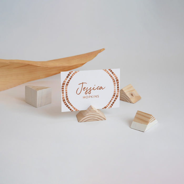 Personalized Modern Geometric Wedding Invitation with Circle Border