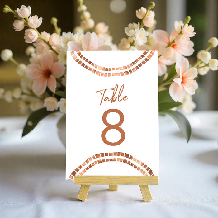 Personalized Modern Geometric Wedding Invitation with Circle Border