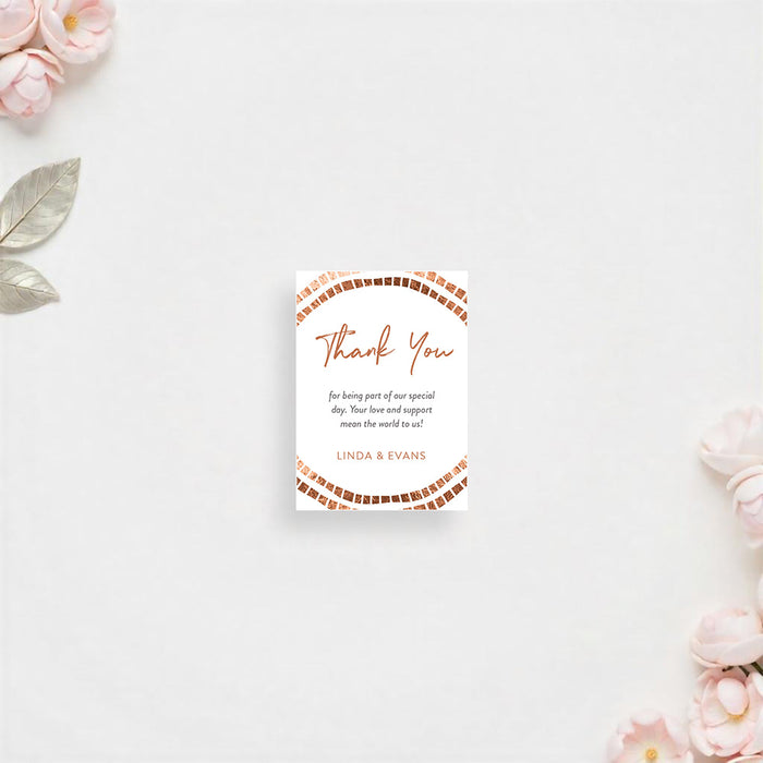 Personalized Modern Geometric Wedding Invitation with Circle Border