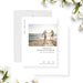 Modern photo save the date card with custom wedding details and elegant minimalist design.-front-back