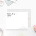 Personalized thank you card with a custom name, ideal for weddings, bridal showers, anniversaries, engagements, and vow renewals.-front
