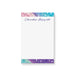 Personalized notepad with colorful abstract paint design, modern artistic stationery gift for notes and everyday use