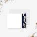 personalized navy and gold thank you card with bold vertical lettering and clean white space for corporate appreciation notes-front
