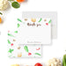 Personalized thank you card with vegetable illustrations, ideal for dinner parties, food themed celebrations, and custom stationery.-front-back