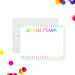 Personalized name note cards colorful thank you stationery custom name card set-front