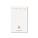 Champagne celebration notepad with confetti dot design and bubbly notes lettering for party planning and personalized stationery.