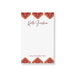 Personalized notepad with Hello Sunshine header and custom name, featuring red patterned borders and a clean writing space